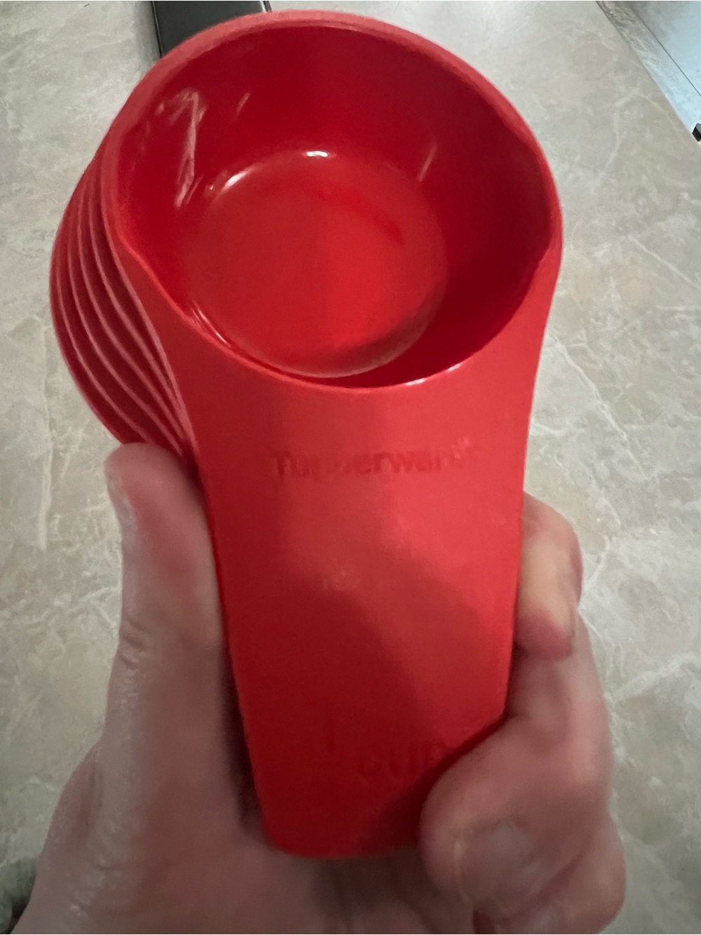 ✨SALE ✨Tupperware Red Measuring Mates Measuring Cups (6 measuring cups) - Picture 3 of 3
